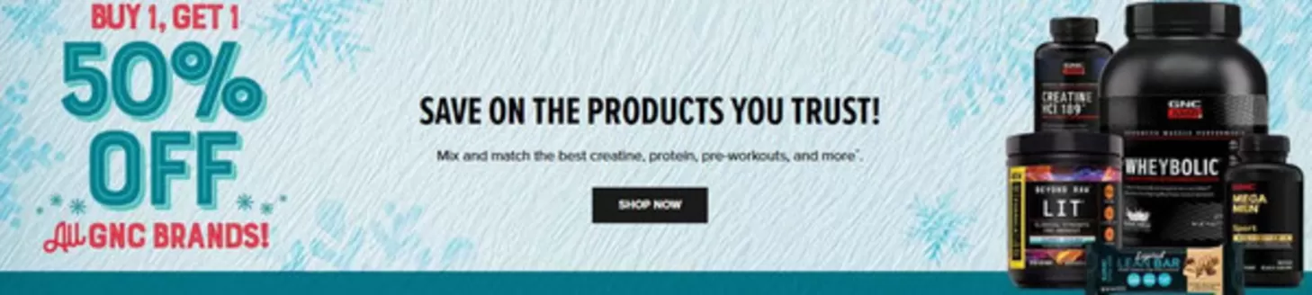 GNC catalogue in Mississauga | Buy one get one 50 % off | 2025-12-10T00:00:00.000Z - 2025-12-24T00:00:00.000Z