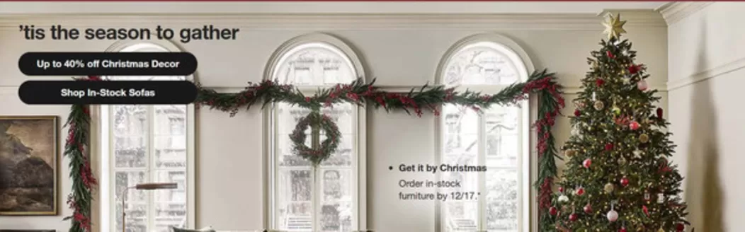 Crate & Barrel catalogue in Montreal | Up to 40 % off christmas decor  | 2025-12-12T00:00:00.000Z - 2025-12-25T00:00:00.000Z