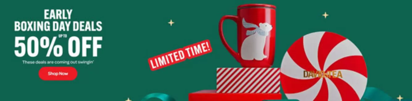Davids Tea catalogue | 50 % off | 2025-12-16T00:00:00.000Z - 2025-12-30T00:00:00.000Z