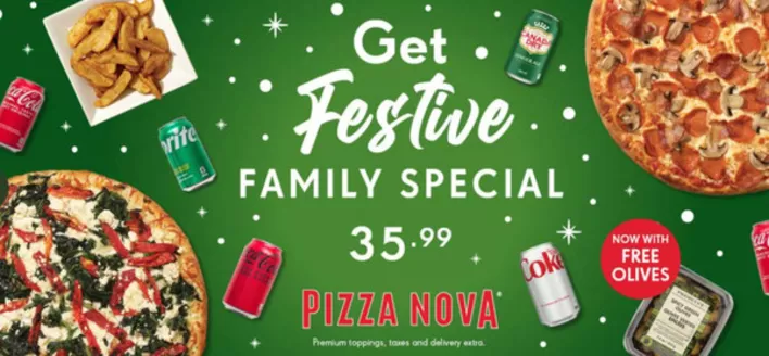 Pizza Nova catalogue in Moncton | Get festive family special  | 2025-12-22T00:00:00.000Z - 2025-12-31T00:00:00.000Z