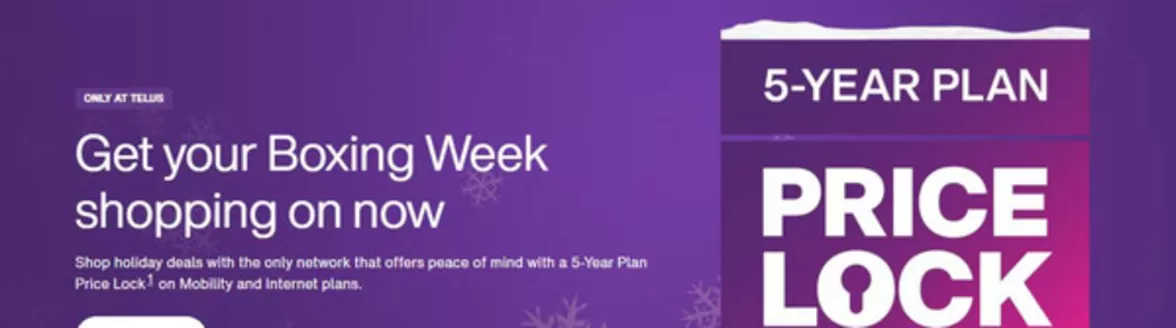 Telus catalogue in Bible Hill | Get your boxing week  | 2025-12-23T00:00:00.000Z - 2025-12-28T00:00:00.000Z