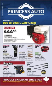 Princess Auto catalogue in Rouyn-Noranda | National Sale | 2025-12-30T00:00:00.000Z - 2026-01-11T00:00:00.000Z