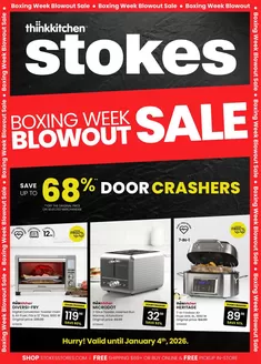 Stokes catalogue in Surrey | Boxing week blowout sale ! | 2025-12-29T00:00:00.000Z - 2026-01-04T00:00:00.000Z