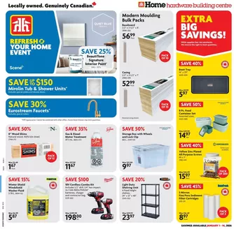 Home Hardware catalogue | Exclusive deals for our customers | 2026-01-01T00:00:00.000Z - 2026-01-14T00:00:00.000Z