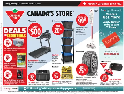 Canadian Tire catalogue in Gatineau | Our best bargains | 2026-01-08T00:00:00.000Z - 2026-01-14T00:00:00.000Z