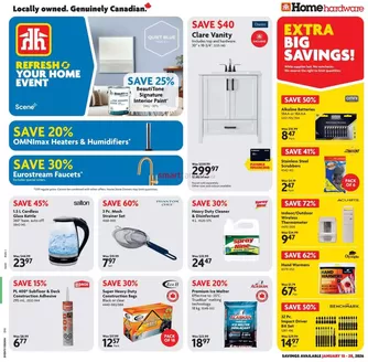 Home Hardware catalogue in Bathurst | Our best bargains | 2026-01-15T00:00:00.000Z - 2026-01-28T00:00:00.000Z