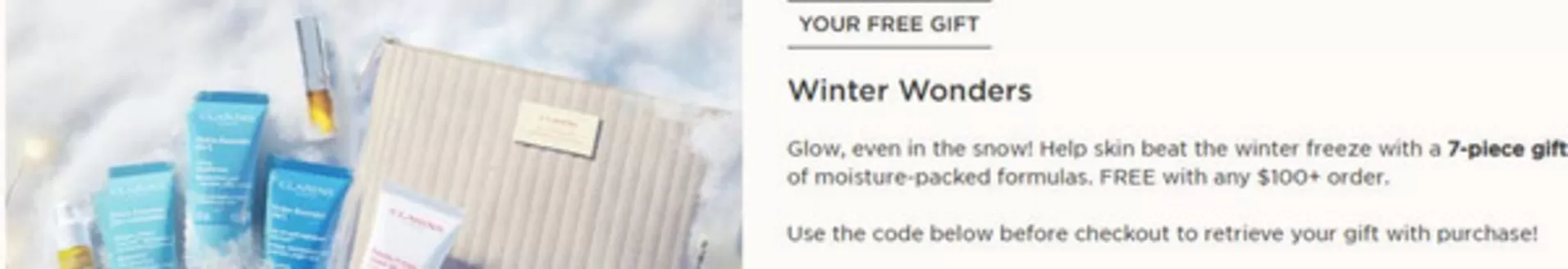 Clarins catalogue in Quebec | Winter Wonders | 2026-01-14T00:00:00.000Z - 2026-02-01T00:00:00.000Z
