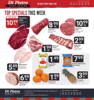 Di Pietro catalogue in Bradford West Gwillimbury | Top specials this week  | 2026-01-30T00:00:00.000Z - 2026-02-04T00:00:00.000Z