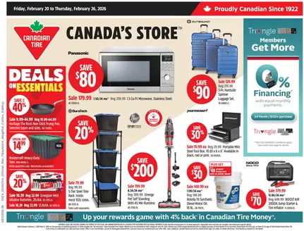 Canadian Tire catalogue in Whitchurch-Stouffville | Wide range of offers | 2026-02-19T00:00:00.000Z - 2026-02-25T00:00:00.000Z