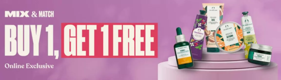 The Body Shop catalogue | Buy 1 get free  | 2026-03-02T00:00:00.000Z - 2026-03-16T00:00:00.000Z