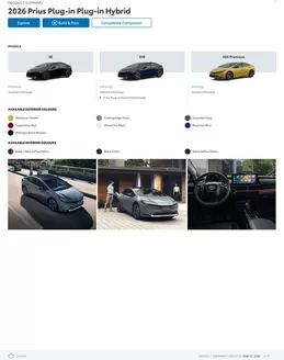 Toyota catalogue in amos (Quebec) | Prius Plug-in Hybridra | 2026-03-11T00:00:00.000Z - 2027-01-31T00:00:00.000Z