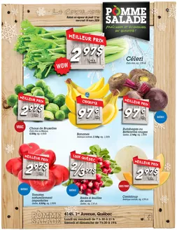 Pomme Salade catalogue in Ottawa | Circulaire Pomme Salade | 2026-03-12T00:00:00.000Z - 2026-03-18T00:00:00.000Z