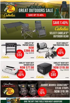 Cabela's catalogue in Coquitlam | Great Outdoors Sale | 2026-03-12T00:00:00.000Z - 2026-03-25T00:00:00.000Z