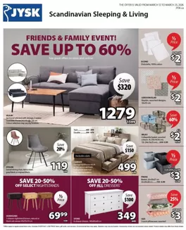 JYSK catalogue in Walnut Grove | This week's offer Flyer | 2026-03-12T00:00:00.000Z - 2026-03-25T00:00:00.000Z