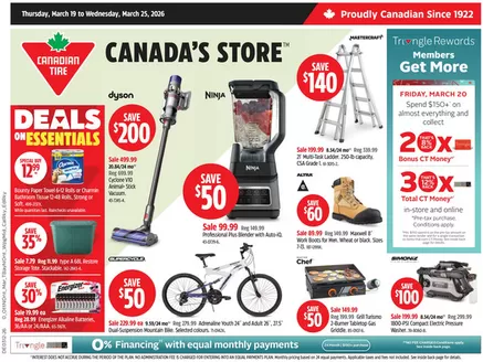 Canadian Tire catalogue in Port Sydney ON | Great offer for bargain hunters | 2026-03-19T00:00:00.000Z - 2026-03-25T00:00:00.000Z