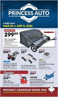 Princess Auto catalogue in kirkland | National Sale | 2026-03-24T00:00:00.000Z - 2026-04-05T00:00:00.000Z
