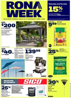 RONA catalogue in WEST PUBNICO | RONA Weekly ad | 2026-03-26T00:00:00.000Z - 2026-04-01T00:00:00.000Z