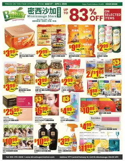 Btrust Supermarket catalogue in Mississauga | Up to 83 % | 2026-03-27T00:00:00.000Z - 2026-04-02T00:00:00.000Z