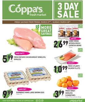 Coppa's catalogue in Brantford | More great savings  | 2026-03-27T00:00:00.000Z - 2026-03-29T00:00:00.000Z