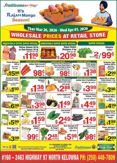 Fruiticana catalogue in Leduc | Exclusive bargains | 2026-03-26T00:00:00.000Z - 2026-04-01T00:00:00.000Z