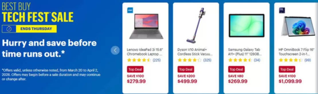 Best Buy catalogue in Timmins | Tech fest sale | 2026-03-30T00:00:00.000Z - 2026-04-13T00:00:00.000Z