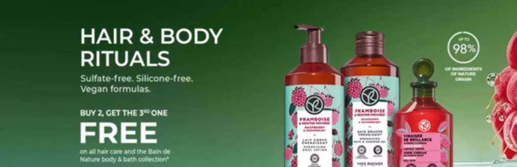 Yves Rocher catalogue in Timmins | Buy 2 get 3 -rd free  | 2026-03-30T00:00:00.000Z - 2026-04-13T00:00:00.000Z