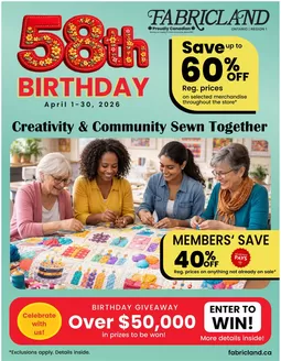 Fabricland catalogue | Flyer | 2026-04-01T00:00:00.000Z - 2026-04-30T00:00:00.000Z