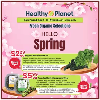 Healthy Planet catalogue in Whitchurch-Stouffville | Hello spring  | 2026-04-03T00:00:00.000Z - 2026-04-15T00:00:00.000Z