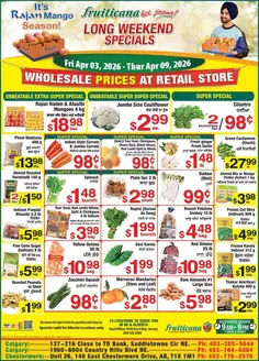 Fruiticana catalogue in St. John's | Discounts and promotions | 2026-04-03T00:00:00.000Z - 2026-04-09T00:00:00.000Z