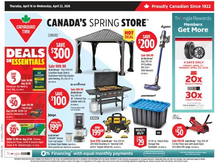 Canadian Tire catalogue in Hearst | Discover attractive offers | 2026-04-16T00:00:00.000Z - 2026-04-22T00:00:00.000Z