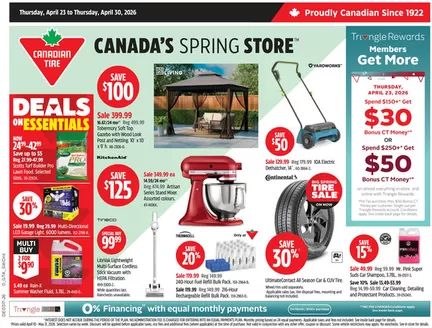 Canadian Tire catalogue in Saint Pamphile | New offers to discover | 2026-04-23T00:00:00.000Z - 2026-04-30T00:00:00.000Z