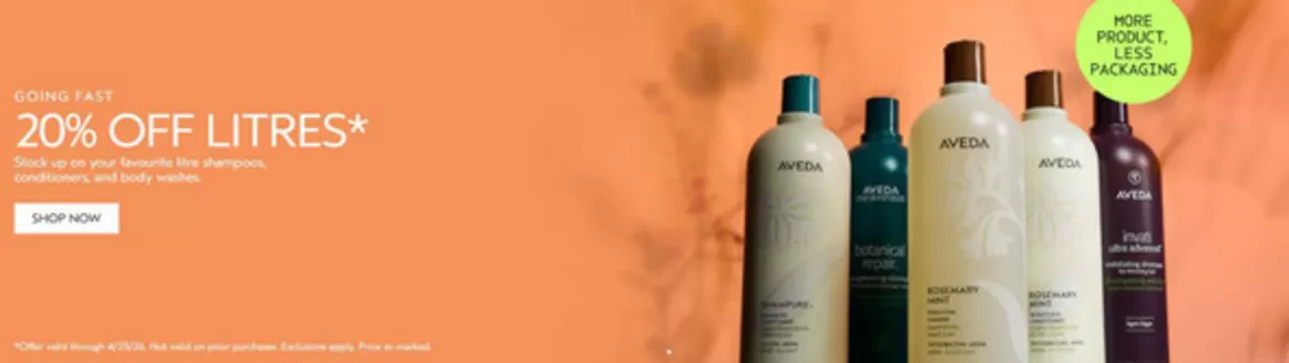 Aveda catalogue | 20 % off  | 2026-04-21T00:00:00.000Z - 2026-04-23T00:00:00.000Z