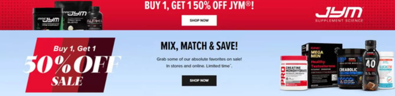 GNC catalogue | Buy one get one 50% off  | 2026-04-28T00:00:00.000Z - 2026-05-12T00:00:00.000Z
