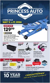Princess Auto catalogue in Outremont | Wide range of offers | 2026-05-05T00:00:00.000Z - 2026-05-17T00:00:00.000Z