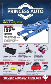 Princess Auto catalogue | Wide range of offers | 2026-05-05T00:00:00.000Z - 2026-05-17T00:00:00.000Z