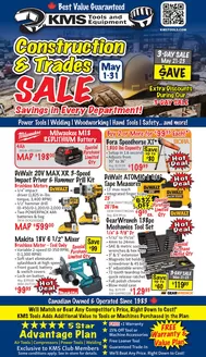 KMS Tools catalogue | KMS Tools May Flyer - Construction And Trades Sale | 2026-05-01T00:00:00.000Z - 2026-05-31T00:00:00.000Z