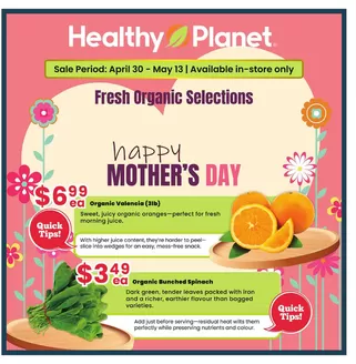 Healthy Planet catalogue | Happy Mother's Day | 2026-05-05T00:00:00.000Z - 2026-05-13T00:00:00.000Z