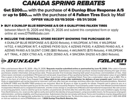 OK Tire catalogue | Canada spring rebates | 2026-05-06T00:00:00.000Z - 2026-05-31T00:00:00.000Z