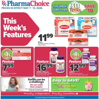 PharmaChoice catalogue in Spruce Grove | PharmaChoice Weekly ad | 2026-05-07T00:00:00.000Z - 2026-05-13T00:00:00.000Z