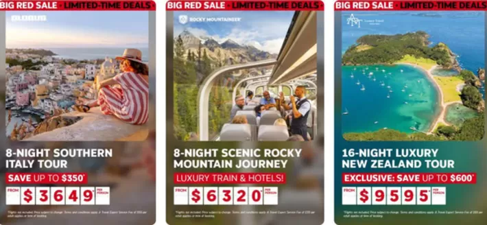 Flight Centre catalogue | Big red sale | 2026-05-18T00:00:00.000Z - 2026-06-07T00:00:00.000Z