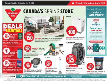 Canadian Tire catalogue in Leamington | Current bargains and offers | 2026-05-21T00:00:00.000Z - 2026-05-27T00:00:00.000Z