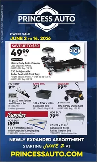 Princess Auto catalogue in St. Catharines | National Sale | 2026-06-02T00:00:00.000Z - 2026-06-14T00:00:00.000Z