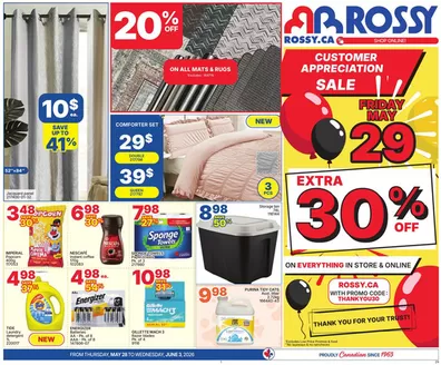 Rossy catalogue in Ottawa | Great offer for all customers | 2026-05-28T00:00:00.000Z - 2026-06-03T00:00:00.000Z