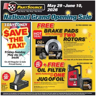 Part Source catalogue in Ste. Anne | Part Source | 2026-05-29T00:00:00.000Z - 2026-06-10T00:00:00.000Z