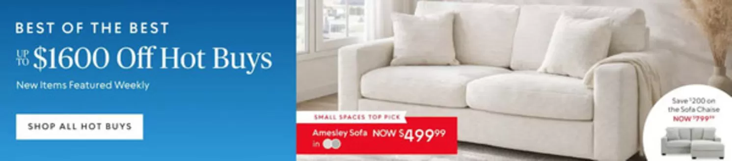 Ashley Furniture catalogue in Brampton | Best of the best up to $1600 off hot buys | 2026-05-29T00:00:00.000Z - 2026-06-16T00:00:00.000Z
