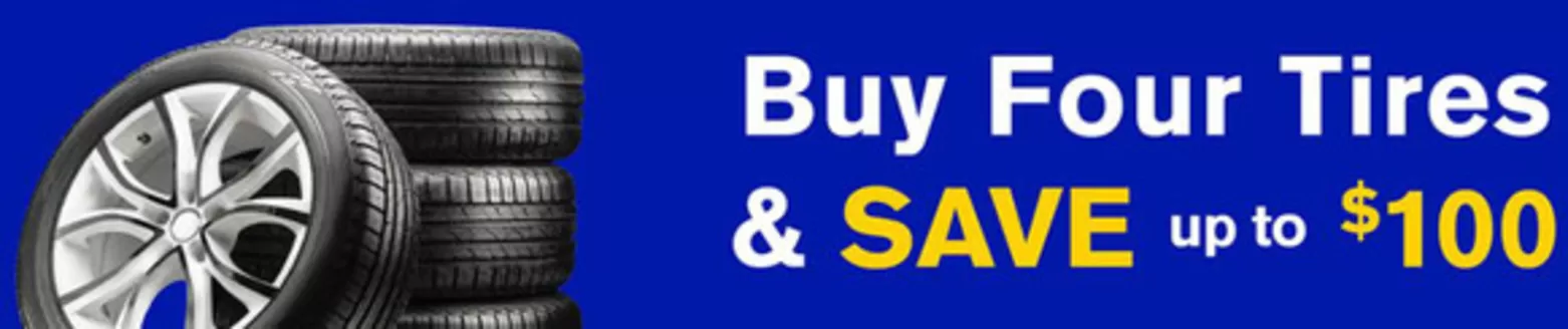 Mr Lube catalogue in Houston | Buy four tires & save up to $100 | 2026-06-01T00:00:00.000Z - 2026-06-15T00:00:00.000Z