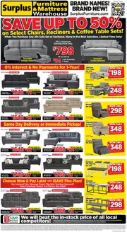 Surplus Furniture catalogue | Surplus Furniture & Mattress Warehouse flyer | 2026-06-05T00:00:00.000Z - 2026-06-14T00:00:00.000Z