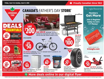 Canadian Tire catalogue | Great offer for bargain hunters | 2026-06-11T00:00:00.000Z - 2026-06-21T00:00:00.000Z