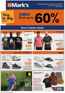 Mark's catalogue | Save up to 60 % | 2026-06-15T00:00:00.000Z - 2026-06-24T00:00:00.000Z