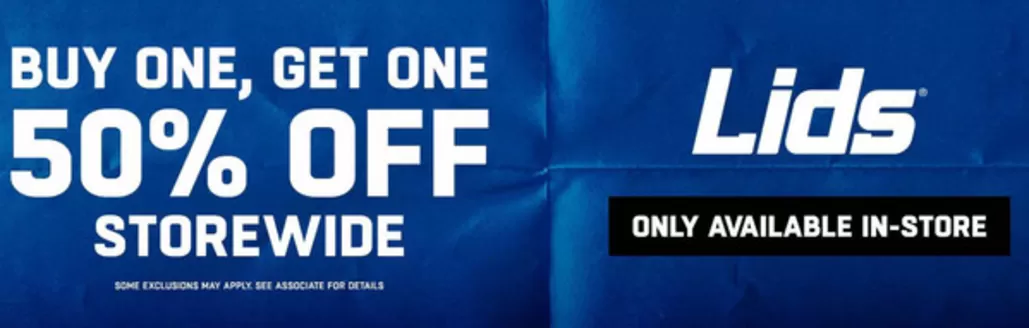 Lids catalogue | Buy one get one 50 % off | 2026-06-15T00:00:00.000Z - 2026-07-13T00:00:00.000Z